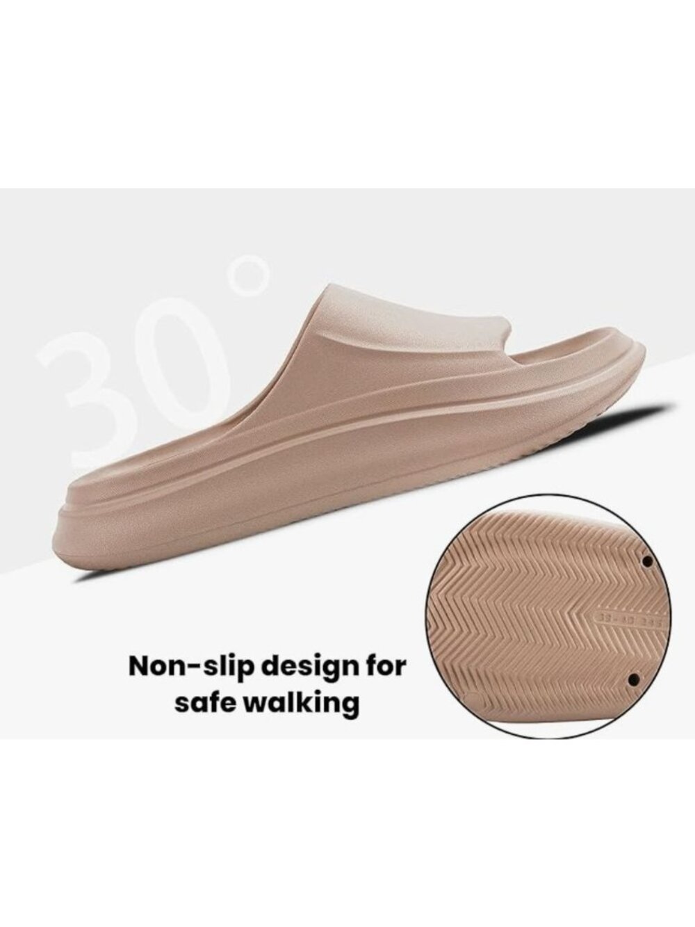 Jscreen Cloud Slides for Women and Men, EVA Non-Slip Super-Soft Quick-Drying Pil - Picture 4 of 8